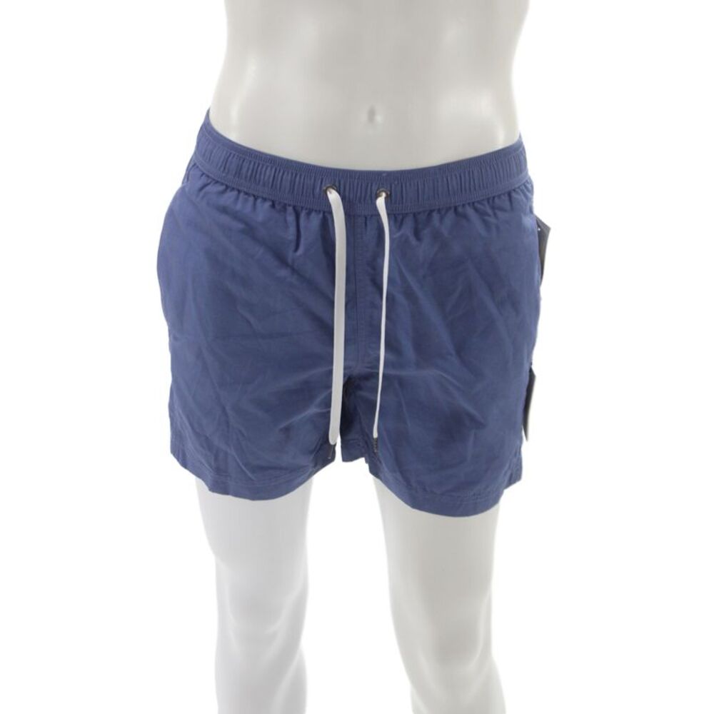 ONIA Mens Cotton Drawstring Swim Short Blue Size L